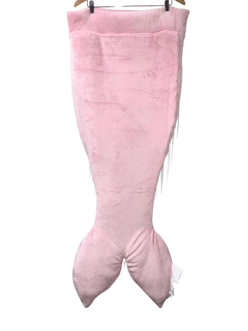 Shabby Chic Pink Faux Fur Snuggle Mermaid Tail Sequin Bling Shimmery Blanket NWT